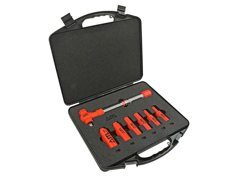 Insulated 1/2in Drive Imperial Torque Wrench Kit, 7 Piece                       