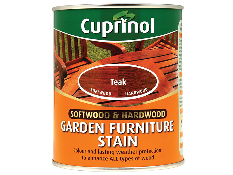 Softwood & Hardwood Garden Furniture Stain Teak 750ml                           