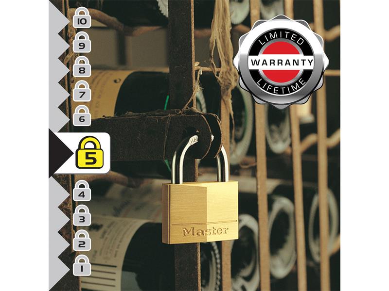 Solid Brass 70mm Padlock 6-Pin