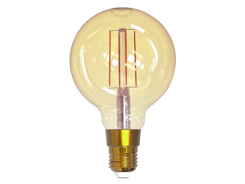 Wi-Fi LED ES (E27) Pear Filament Dimmable Bulb, White 470 lm 4.5W