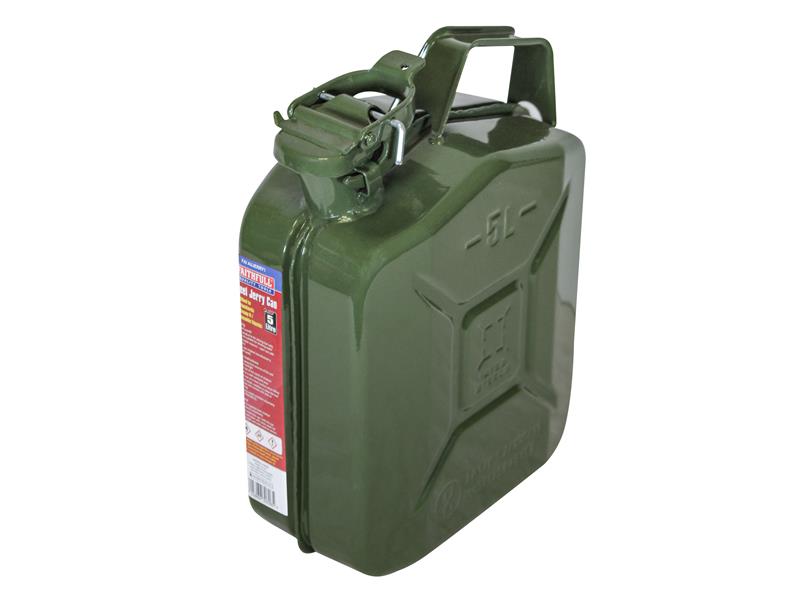 Green Steel Jerry Can 5 litre                                                   