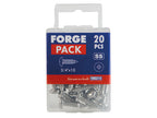 Self-Tapping Screw Pozi Compatible Pan Head SS 3/4in x 10 ForgePack 20          