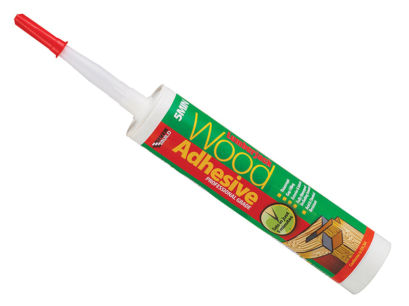 Lumberjack 5min Polyurethane Wood Adhesive Gel 310ml                            