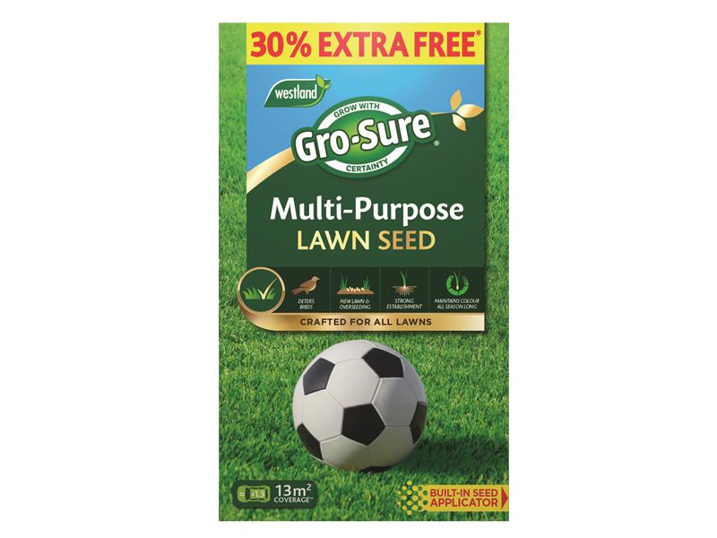 Multi-Purpose Lawn Seed 10m² + 30% Free                                         