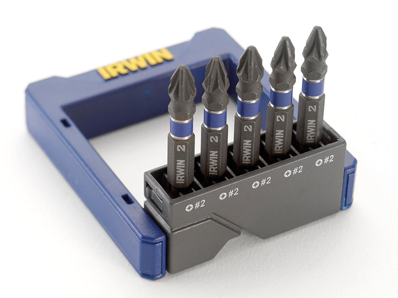 Pozidriv Impact Screwdriver Pocket Bit Set, 5 Piece                             