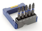 Pozidriv Impact Screwdriver Pocket Bit Set, 5 Piece                             