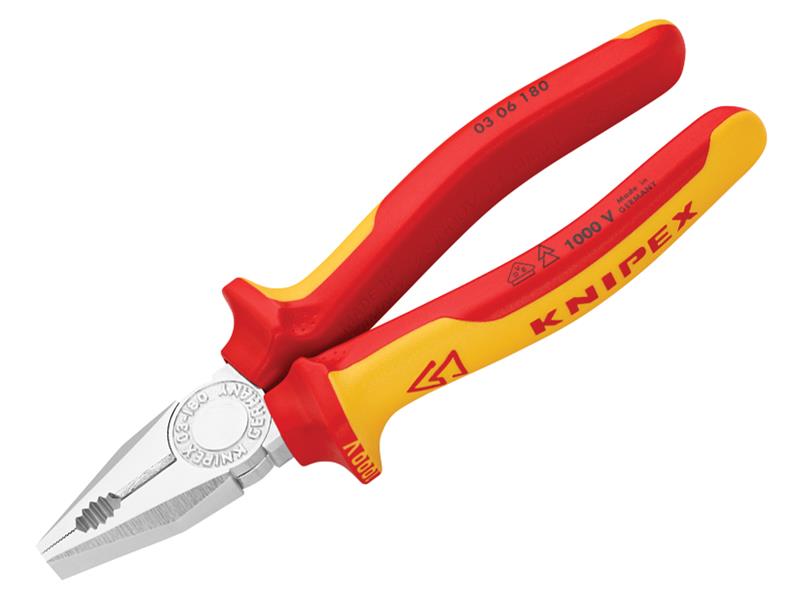 03 06 180 VDE Combination Pliers 180mm                                          