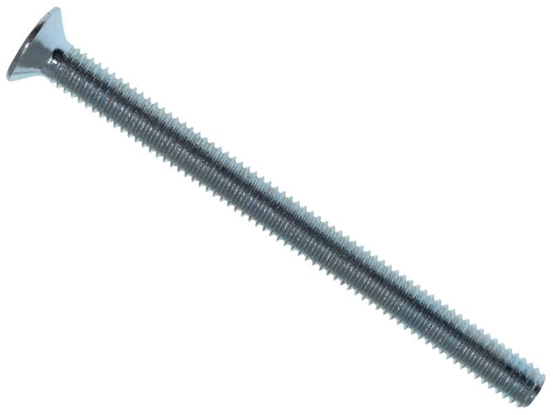 Machine Screw Pozi Compatible CSK ZP M6 x 50mm Box 25