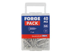 Self-Tapping Screw Pozi Compatible Pan Head SS 1in x 4 ForgePack 40             