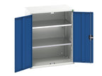 Verso 2 Shelf Cupboard 800mm Gentian Blue                                       