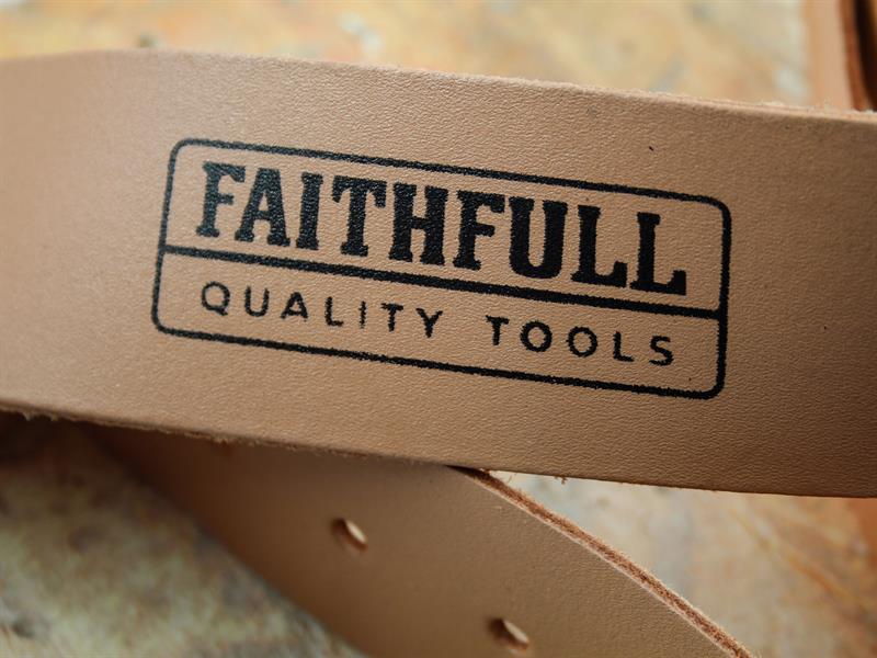 Heavy-Duty Leather Belt 45mm Wide Tan                                           