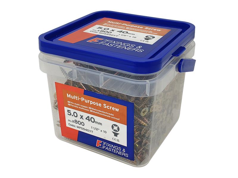 Multi-Purpose Pozi Compatible Screw CSK ST ZYP 6.0 x 90mm Box 100