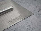Notched Trowel V 3mm Soft Grip Handle 11 x 4.1/2in                              