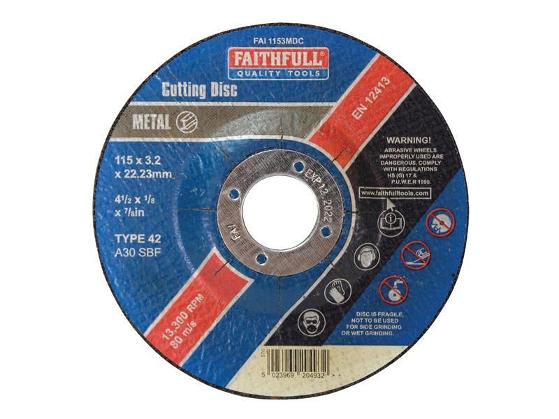 Depressed Centre Metal Cutting Disc 230 x 3.2 x 22.23mm
