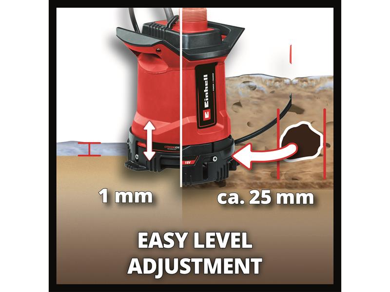 GE-DP 18/25 LL Li - Solo Power X-Change Dirty Water Pump 18V Bare Unit          