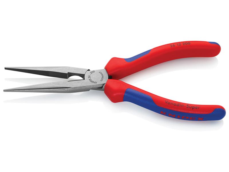 26 12 200 Snipe Nose Side Cutting Pliers Comfort Handles 200mm (8in)            