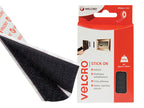 VELCRO® Brand Stick On Tape 20mm x 10m Black