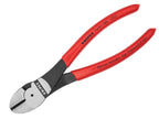 74 01 180 High Leverage Diagonal Cutters Plastic Coated Grip 180mm              
