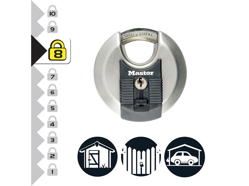 Excell™ Stainless Steel Discus 70mm Padlock