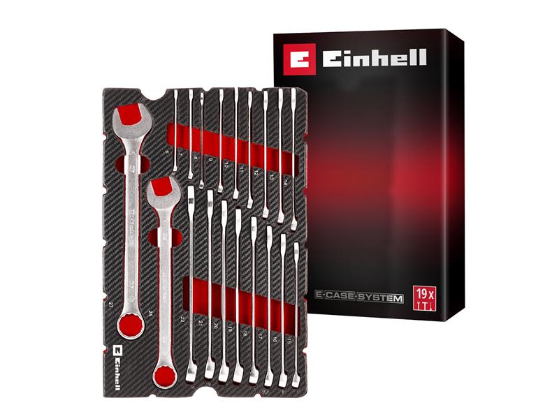 E-Case Inlay Combination Spanner Set, 19 Piece