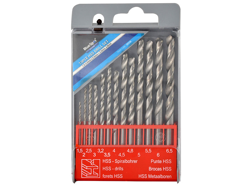 HSS Drill Set of 13 1.5-6.5mm                                                   