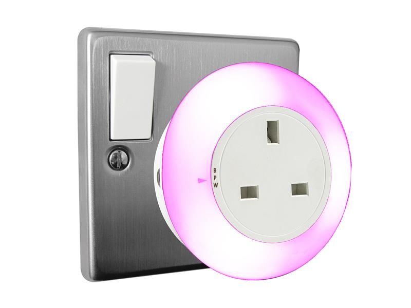 Plug-through Colour Change Night Light