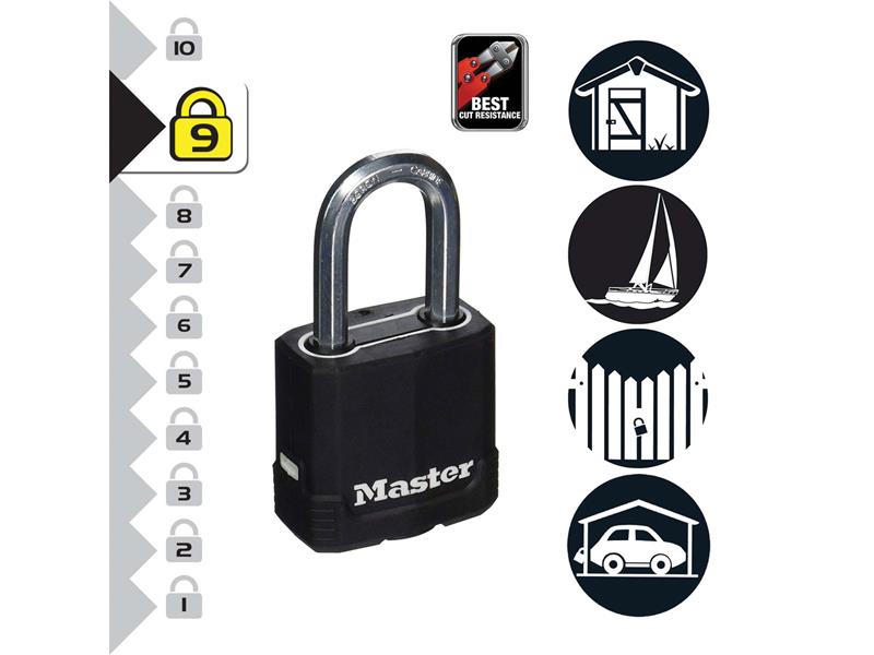 Excell™ Weather Tough 51mm Padlock 5-Pin - 51mm Shackle