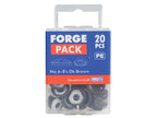Domed Cover Cap Dark Brown No. 6-8 ForgePack 20                                 