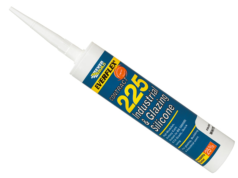Everflex® 225 Industrial & Glazing Silicone Brushed Steel 295ml                 