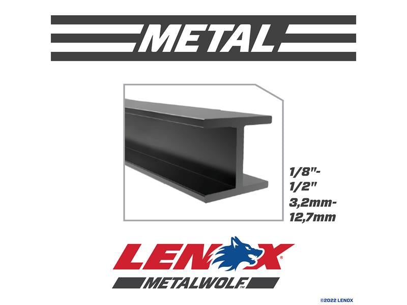 MultiWolf Wave Edge Reciprocating Saw Blade 152 x 25 x 1.1mm 14 TPI (Pack 5)