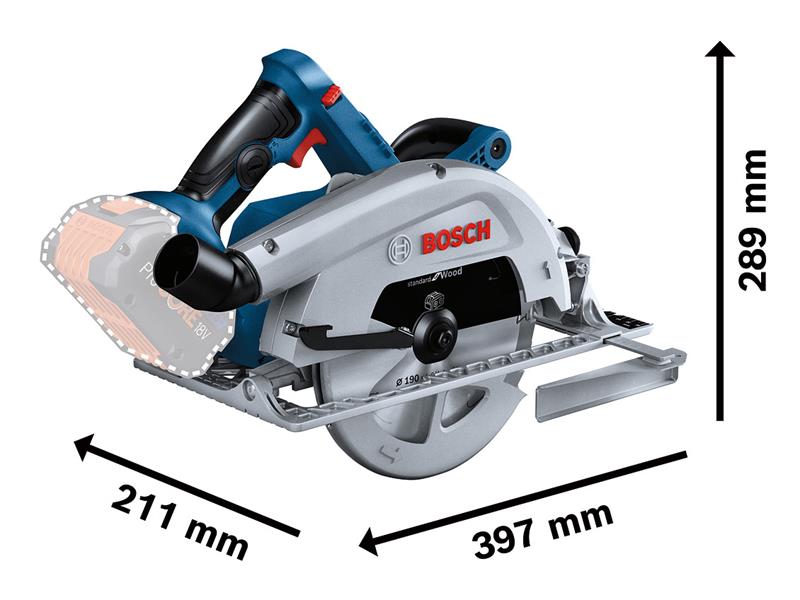 GKS 18V-68 C Professional BITURBO Circular Saw 18V 1 x 5.5Ah ProCORE18V Li-ion  