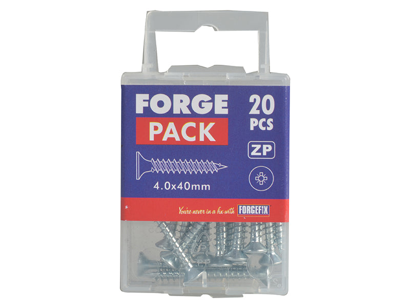 Multi-Purpose Pozi Compatible Screw CSK ST ZP 5 x 90mm Box 100