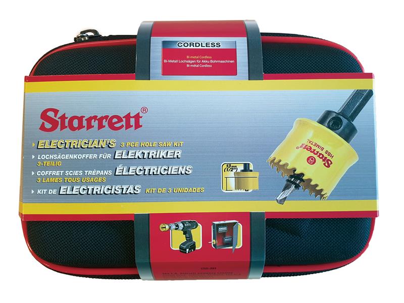 Cordless Smooth Cut Bi-Metal Holesaw Kit, 3 Piece