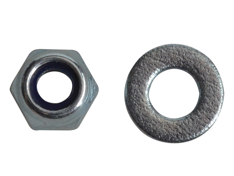 Nyloc Nuts & Washers Zinc Plated M4 ForgePack 50                                