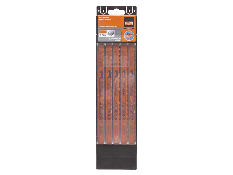 3906 Sandflex® Hacksaw Blades 300mm (12in) x 32 TPI (Pack 5)