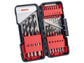 HSS Twist PointTeQ Drill Bit ToughBox Set, 18 Piece                             