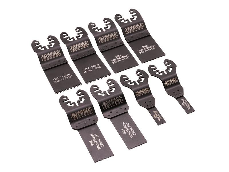 Multi Tool Blade Set, 8 Piece