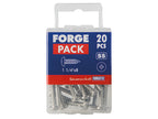 Self-Tapping Screw Pozi Compatible Pan Head SS 1.1/4in x 8 ForgePack 20         