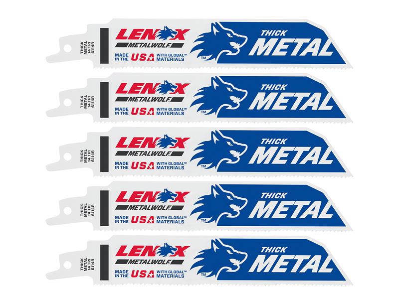 MultiWolf Wave Edge Reciprocating Saw Blade 152 x 25 x 1.1mm 14 TPI (Pack 5)