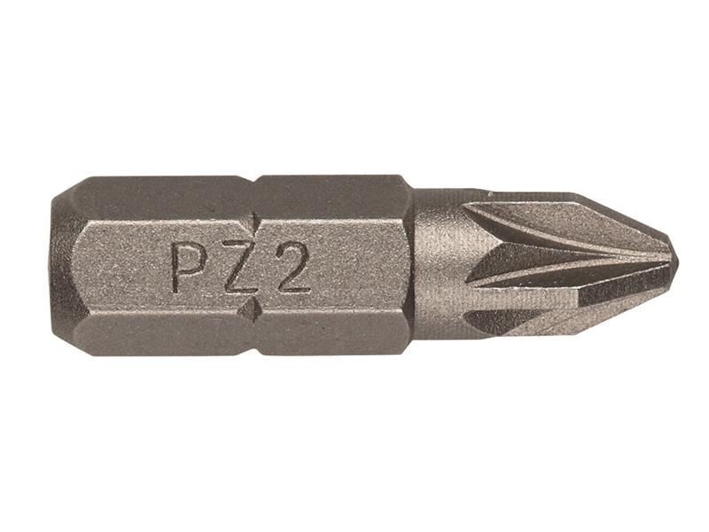 Pozidriv Insert Bits PZ2 25mm (Pack 10)                                         