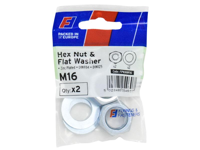 Nut & Washer M16 ForgePack 2                                                    