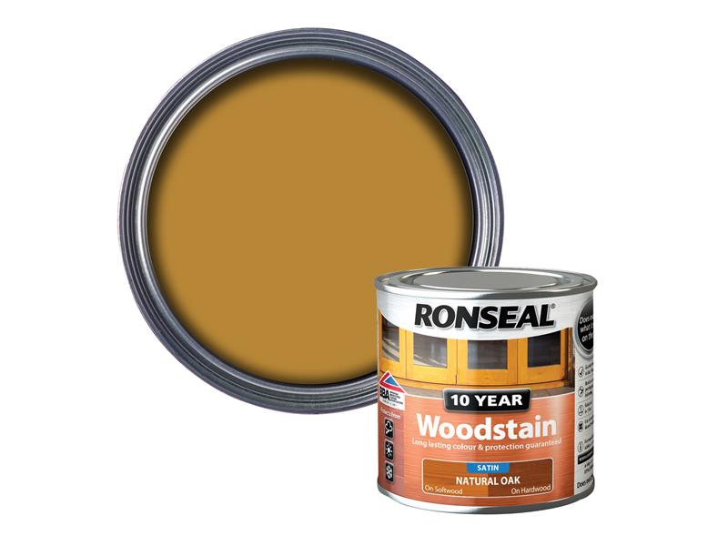 10 Year Woodstain Natural Oak 250ml