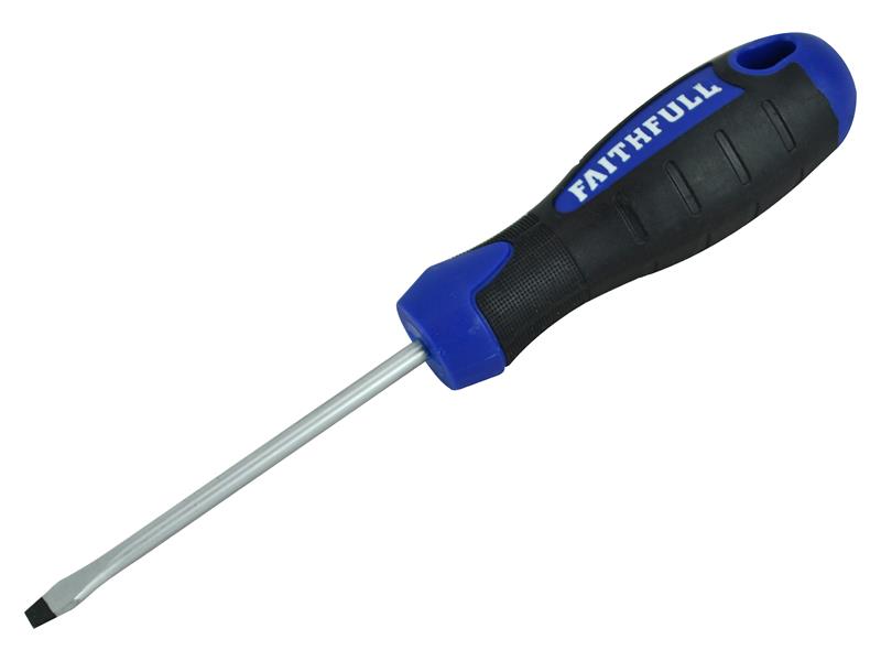 Soft Grip Screwdriver Flared Slotted Tip 4.0 x 75mm                             