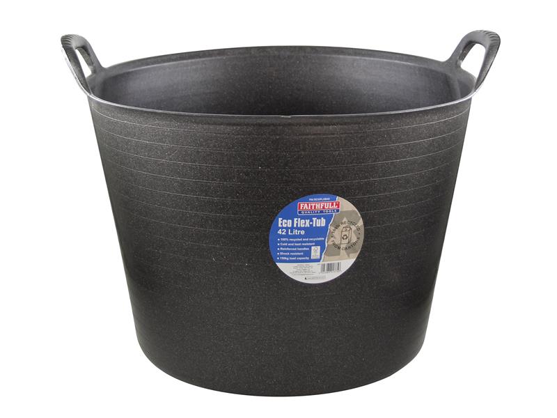 Eco Flex Tub 42 litre - Recycled Black                                          
