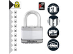 Excell™ Laminated Steel 50mm Padlock - 38mm Shackle - Keyed Alike x 3