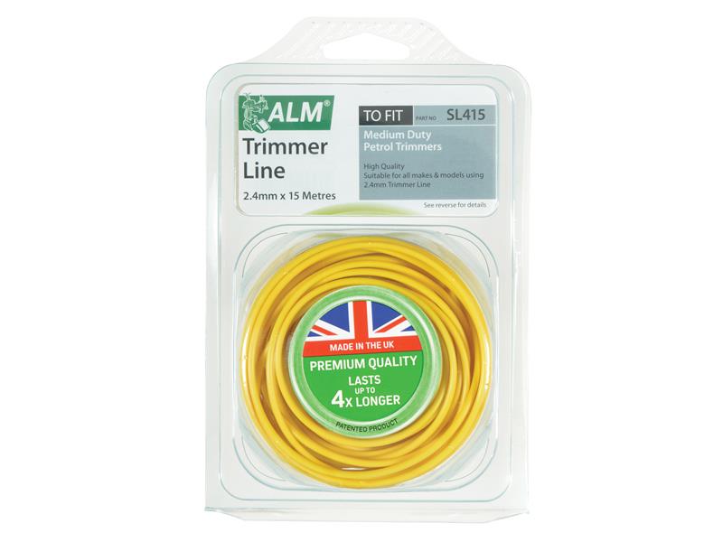 SL415 Medium-Duty Petrol Trimmer Line 2.4mm x 15m                               