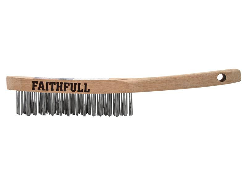 Heavy-Duty Scratch Brush, Three Row                                             