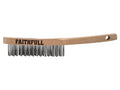 Heavy-Duty Scratch Brush, Three Row                                             