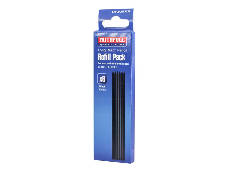 Black Pencil Marking Refill Pack, 6 Piece                                       
