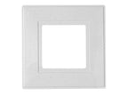 White Finger Plate 1-Gang (Pack of 2)                                           